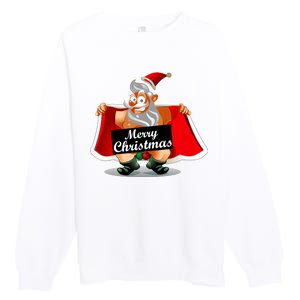 Merry Chrismas X-Mas Santa Bells Premium Crewneck Sweatshirt