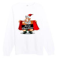 Merry Chrismas X-Mas Santa Bells Premium Crewneck Sweatshirt