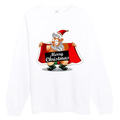 Merry Chrismas X-Mas Santa Bells Premium Crewneck Sweatshirt