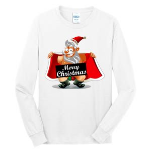 Merry Chrismas X-Mas Santa Bells Tall Long Sleeve T-Shirt