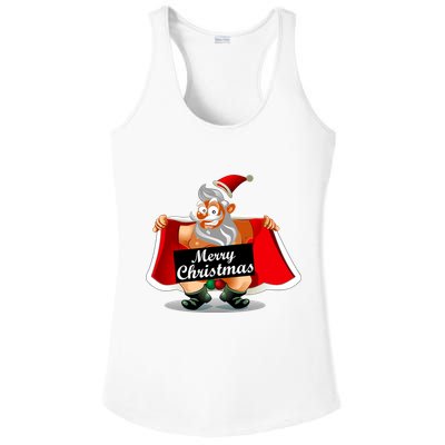 Merry Chrismas X-Mas Santa Bells Ladies PosiCharge Competitor Racerback Tank