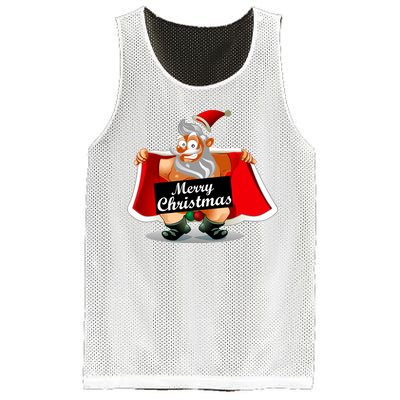 Merry Chrismas X-Mas Santa Bells Mesh Reversible Basketball Jersey Tank