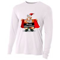 Merry Chrismas X-Mas Santa Bells Cooling Performance Long Sleeve Crew