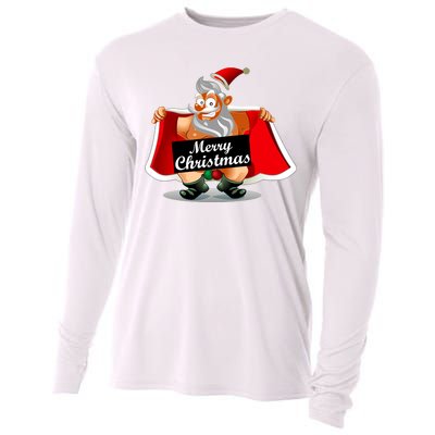 Merry Chrismas X-Mas Santa Bells Cooling Performance Long Sleeve Crew