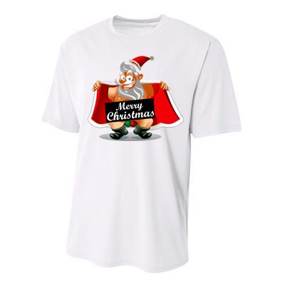 Merry Chrismas X-Mas Santa Bells Performance Sprint T-Shirt