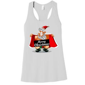 Merry Chrismas X-Mas Santa Bells Women's Racerback Tank