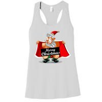 Merry Chrismas X-Mas Santa Bells Women's Racerback Tank