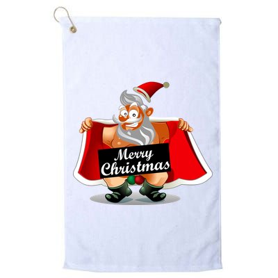 Merry Chrismas X-Mas Santa Bells Golf Towel
