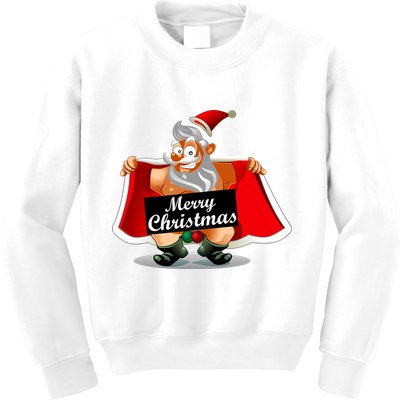 Merry Chrismas X-Mas Santa Bells Kids Sweatshirt