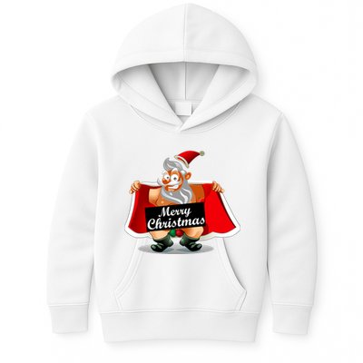 Merry Chrismas X-Mas Santa Bells Kids Hoodie