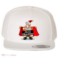 Merry Chrismas X-Mas Santa Bells Wool Snapback Cap