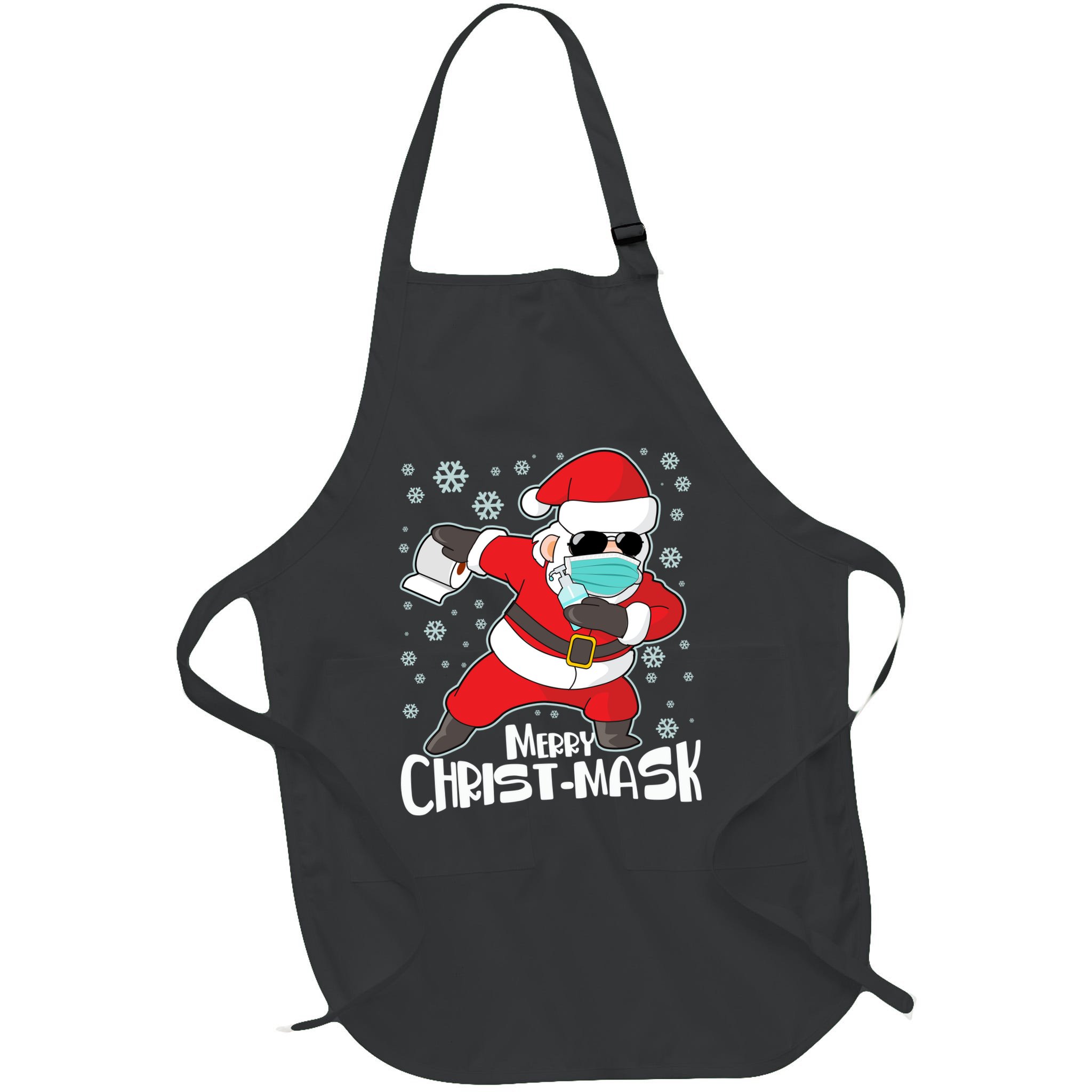 Merry Christ-Mask Dabbing Quarantine Santa Claus  Apron