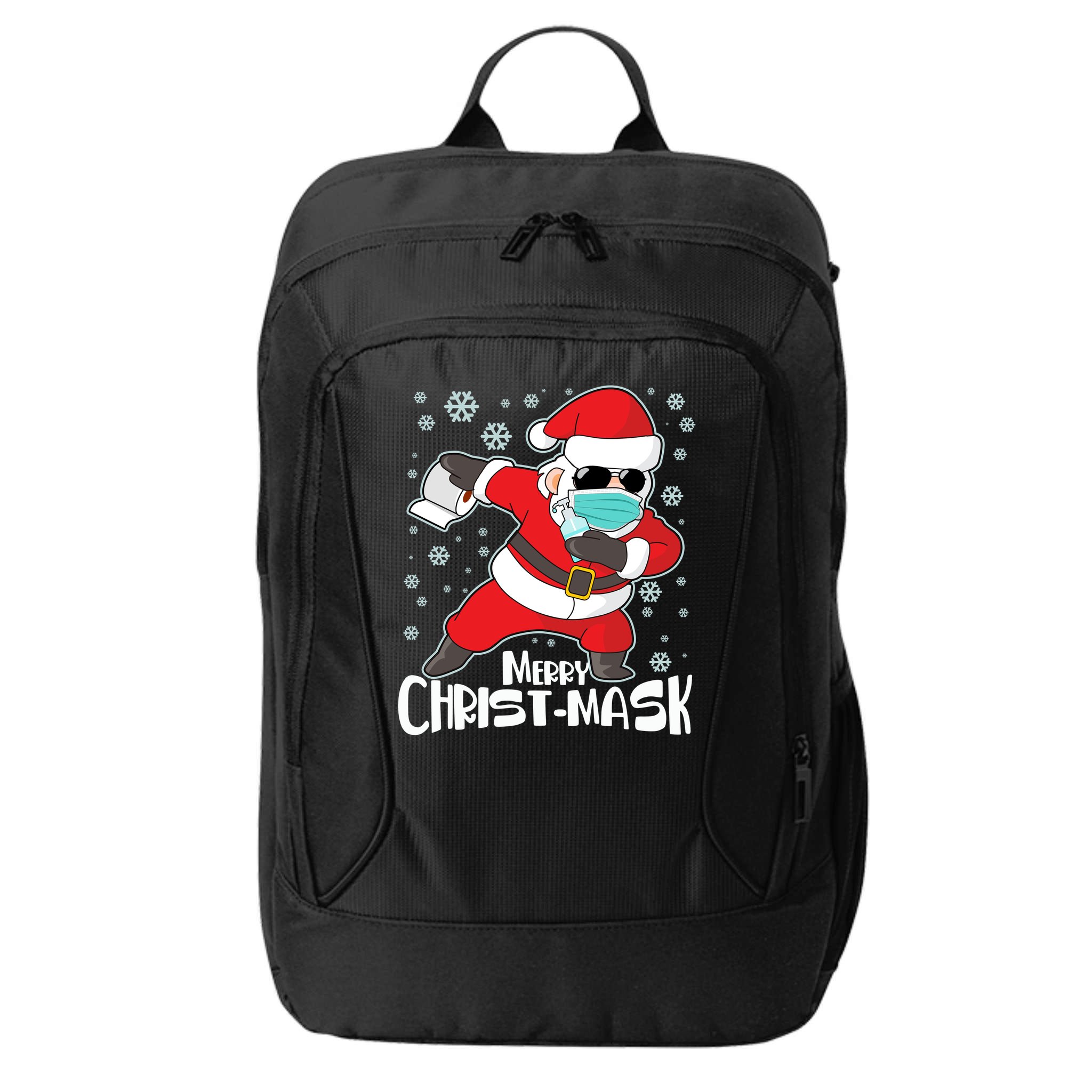 Merry Christ-Mask Dabbing Quarantine Santa Claus  City Backpack