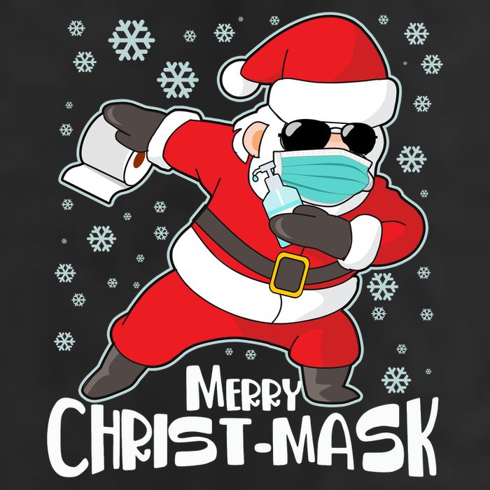 Merry Christ-Mask Dabbing Quarantine Santa Claus  Adult Drive Performance Visor