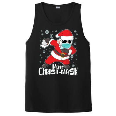 Merry Christ-Mask Dabbing Quarantine Santa Claus  PosiCharge Competitor Tank