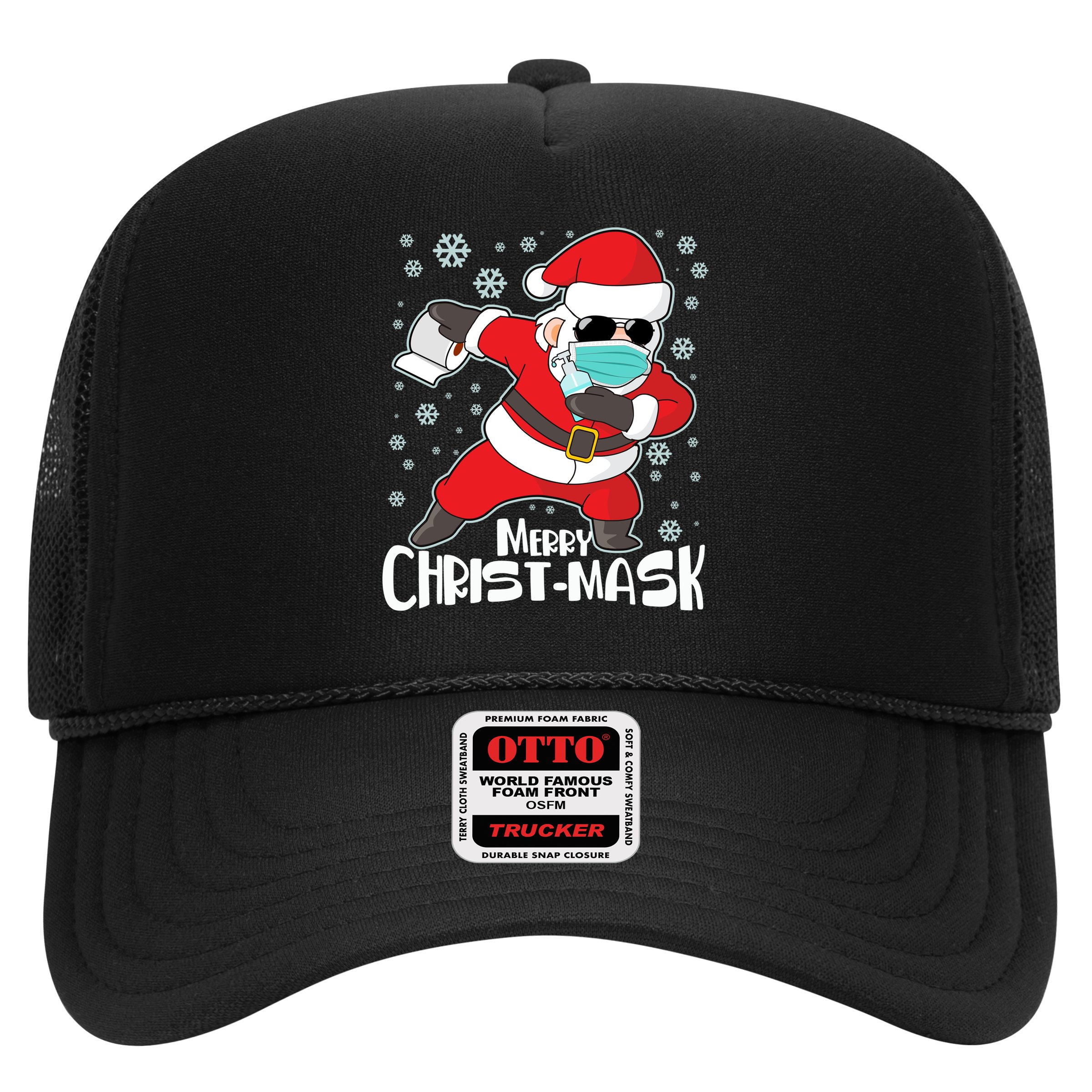 Merry Christ-Mask Dabbing Quarantine Santa Claus  Hat