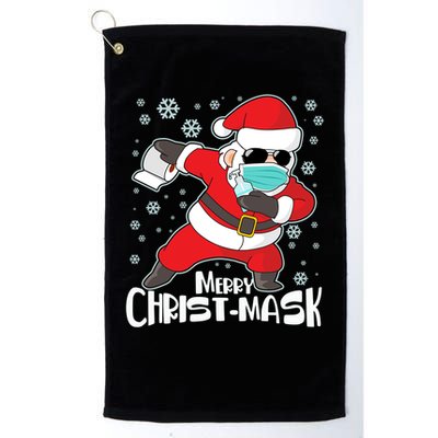 Merry Christ-Mask Dabbing Quarantine Santa Claus  Golf Towel