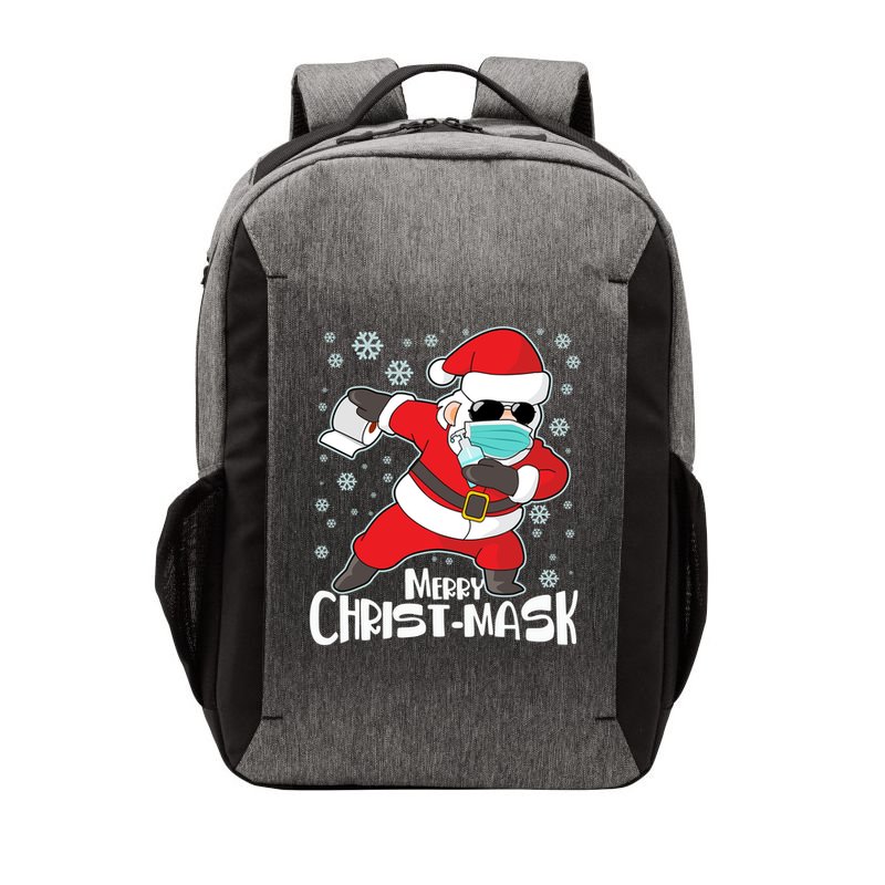 Merry Christ-Mask Dabbing Quarantine Santa Claus  Vector Backpack