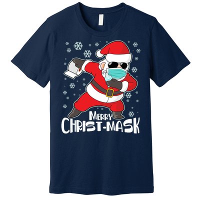 Merry Christ-Mask Dabbing Quarantine Santa Claus  Premium T-Shirt