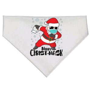 Merry Christ-Mask Dabbing Quarantine Santa Claus  USA-Made Doggie Bandana