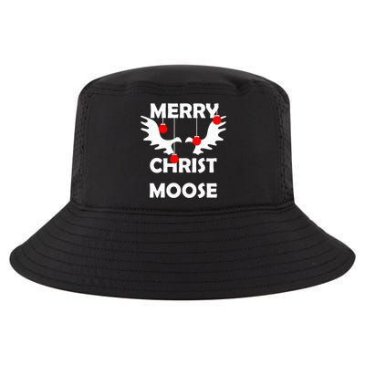 Merry Christ-Moose Cool Comfort Performance Bucket Hat