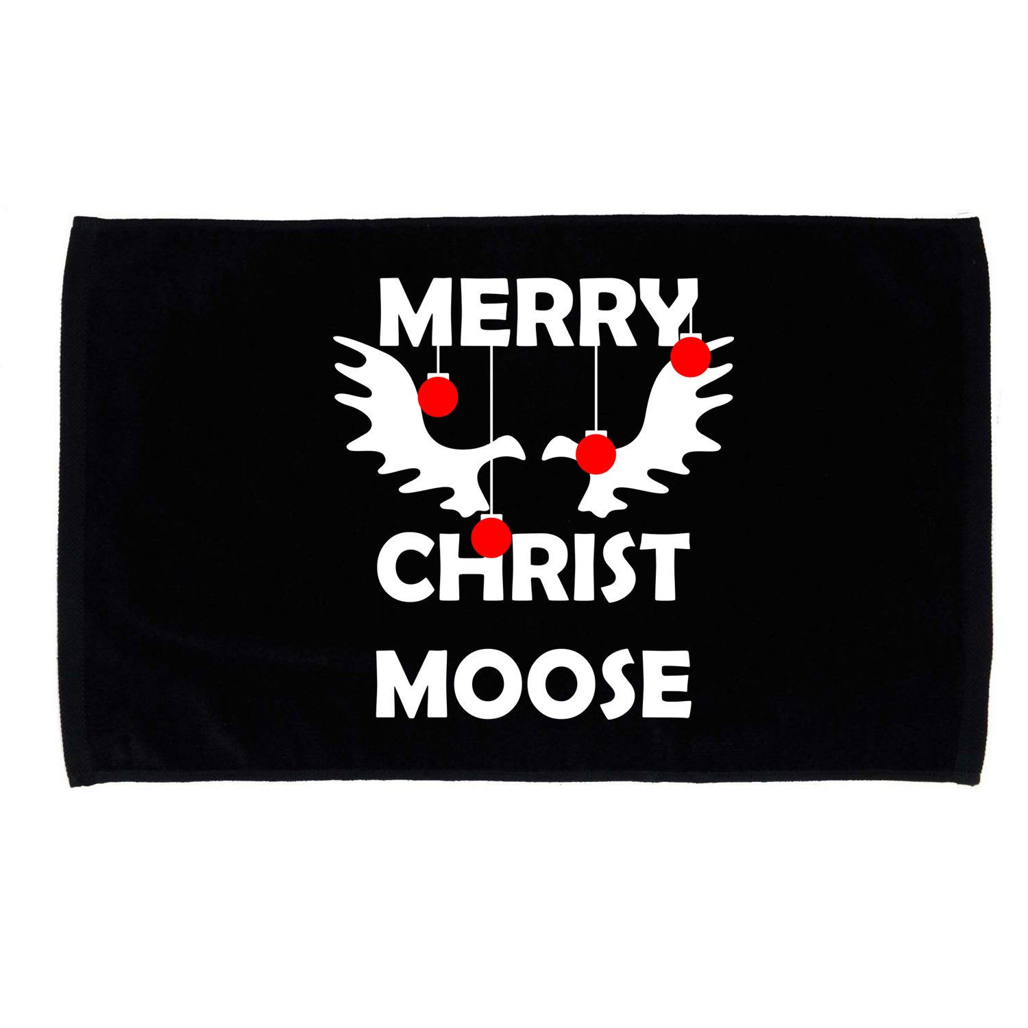Merry Christ-Moose Microfiber Hand Towel