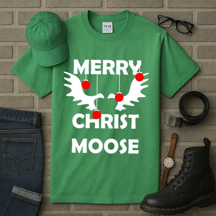 Merry Christ-Moose Tall T-Shirt