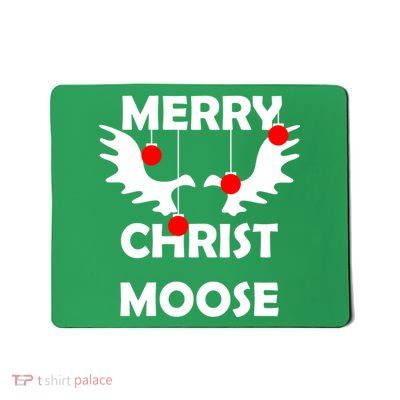 Merry Christ-Moose Mousepad