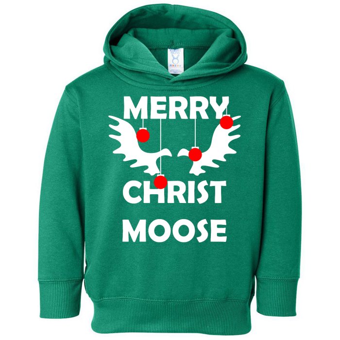 Merry Christ-Moose Toddler Hoodie