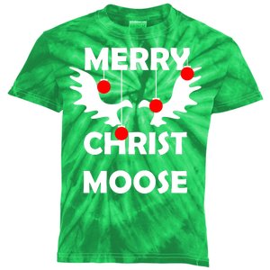 Merry Christ-Moose Kids Tie-Dye T-Shirt