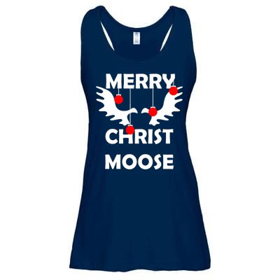 Merry Christ-Moose Ladies Essential Flowy Tank