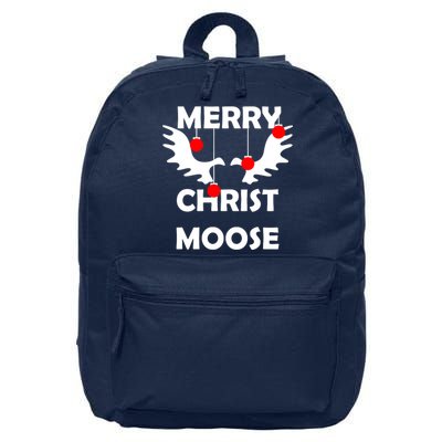 Merry Christ-Moose 16 in Basic Backpack