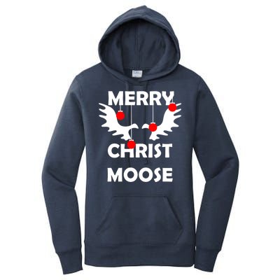 Merry Christ-Moose Women's Pullover Hoodie