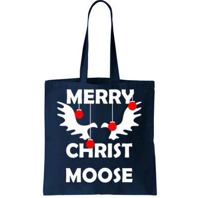 Merry Christ-Moose Tote Bag