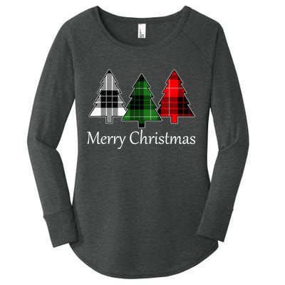 Merry Christmas Women's Perfect Tri Tunic Long Sleeve Shirt