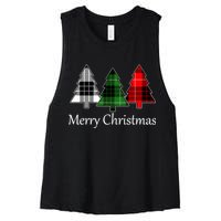 Merry Christmas Women's Racerback Cropped Tank