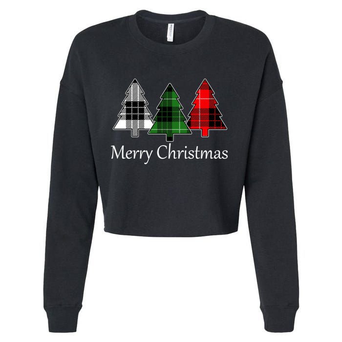 Merry Christmas Cropped Pullover Crew