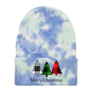 Merry Christmas Tie Dye 12in Knit Beanie