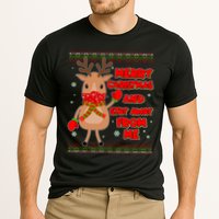 Merry Christmas And Stay Away From Me Reindeer Cooling Performance Crew T-Shirt