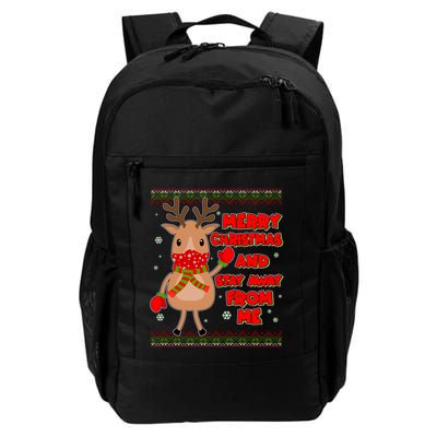 Merry Christmas And Stay Away From Me Reindeer Backpack