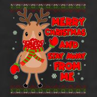 Merry Christmas And Stay Away From Me Reindeer Adult Drive Performance Visor