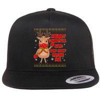 Merry Christmas And Stay Away From Me Reindeer Flatbill Hat