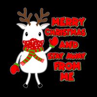Merry Christmas And Stay Away From Me Reindeer Ugly Sweater Mug