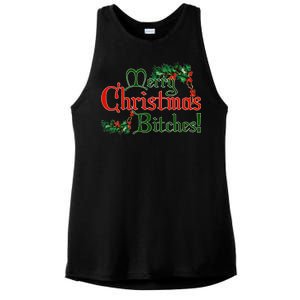 Merry Christmas Bitches! Ladies PosiCharge Tri-Blend Wicking Tank