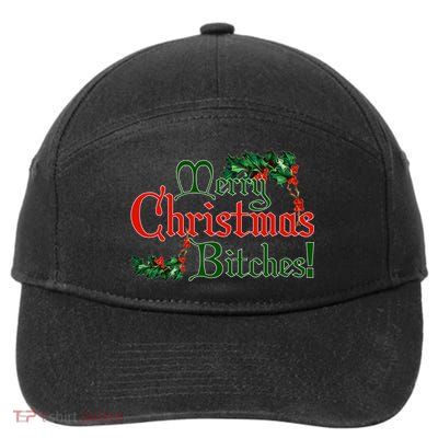Merry Christmas Bitches! 7-Panel Snapback Hat
