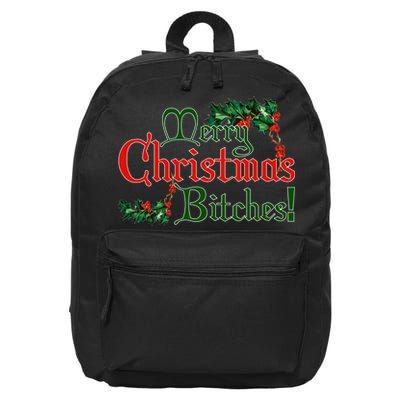 Merry Christmas Bitches! 16 in Basic Backpack