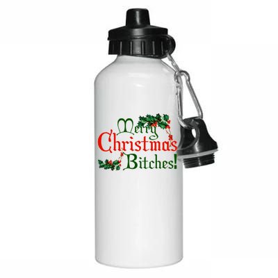 Merry Christmas Bitches! Aluminum Water Bottle 