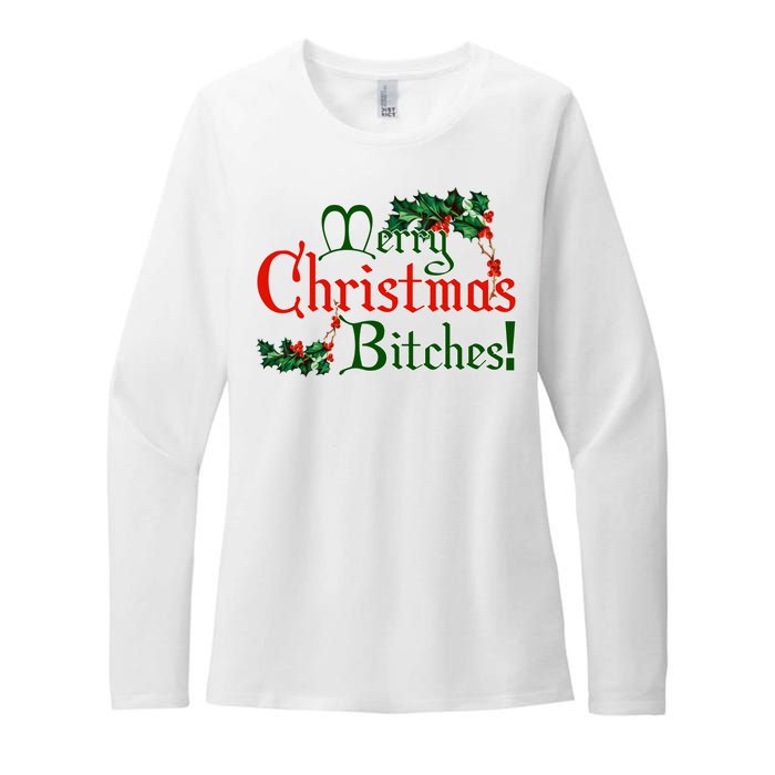 Merry Christmas Bitches! Womens CVC Long Sleeve Shirt