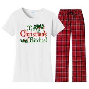 Merry Christmas Bitches! Women's Flannel Pajama Set