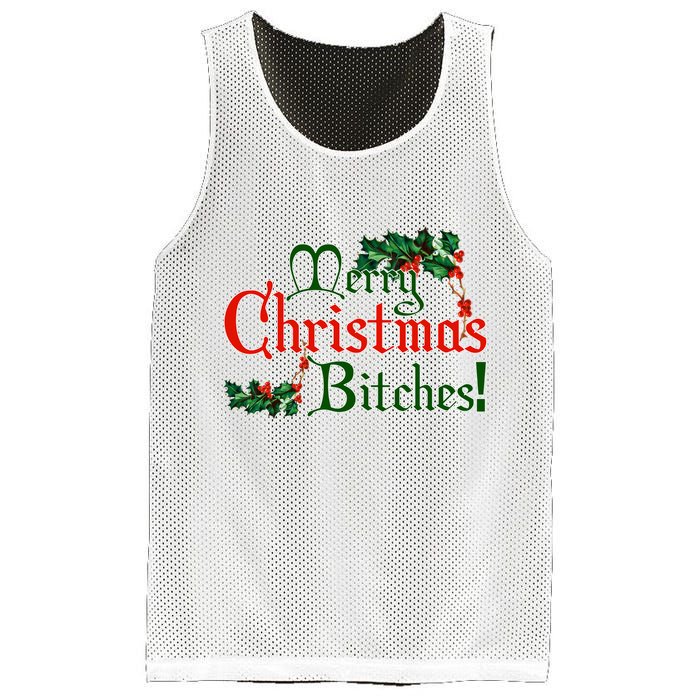 Merry Christmas Bitches! Mesh Reversible Basketball Jersey Tank